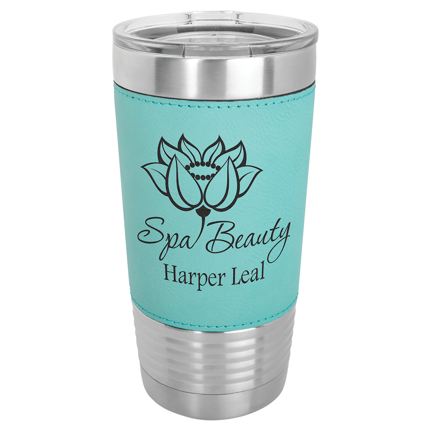 Polar Camel 20 oz. Leatherette Polar Camel Tumbler with Clear Lid