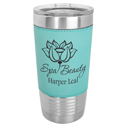 Polar Camel 20 oz. Leatherette Polar Camel Tumbler with Clear Lid