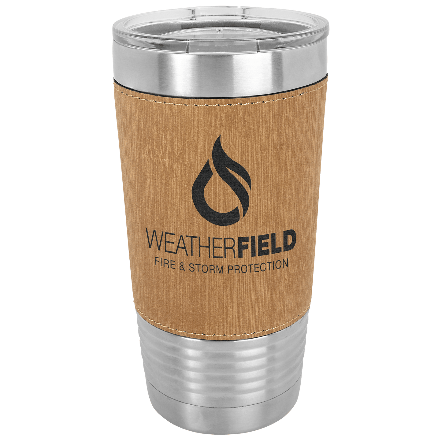 Polar Camel 20 oz. Leatherette Polar Camel Tumbler with Clear Lid