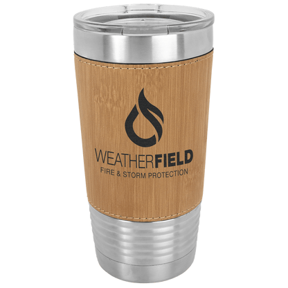 Polar Camel 20 oz. Leatherette Polar Camel Tumbler with Clear Lid