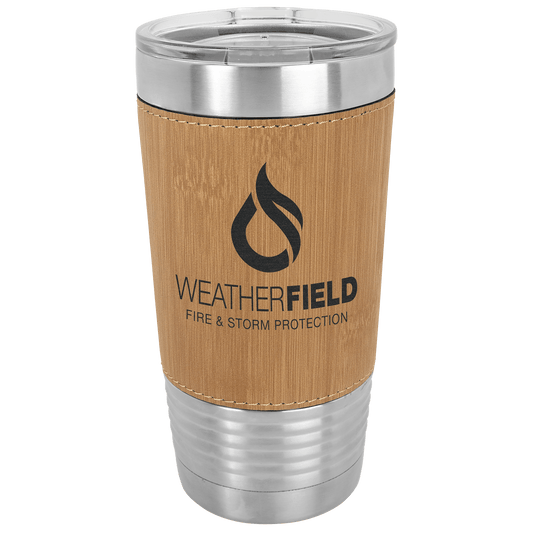 Polar Camel 20 oz. Leatherette Polar Camel Tumbler with Clear Lid