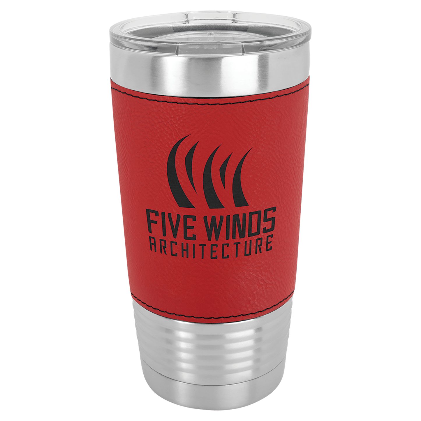 Polar Camel 20 oz. Leatherette Polar Camel Tumbler with Clear Lid