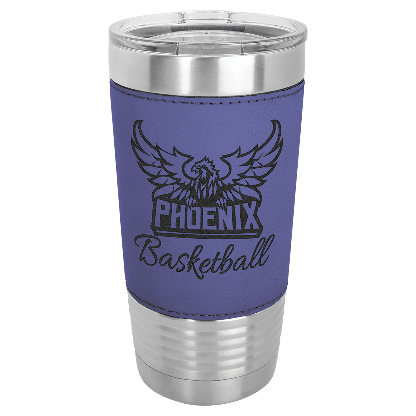 Polar Camel 20 oz. Leatherette Polar Camel Tumbler with Clear Lid
