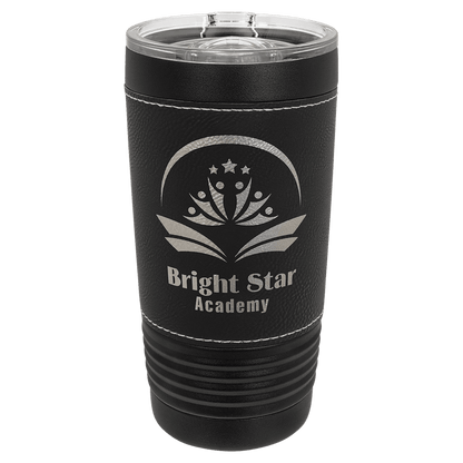 Polar Camel 20 oz. Leatherette Tumbler with Slider Lid