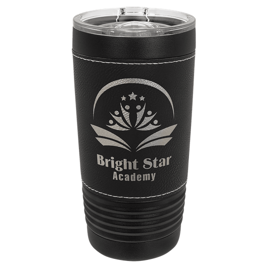 Polar Camel 20 oz. Leatherette Tumbler with Slider Lid