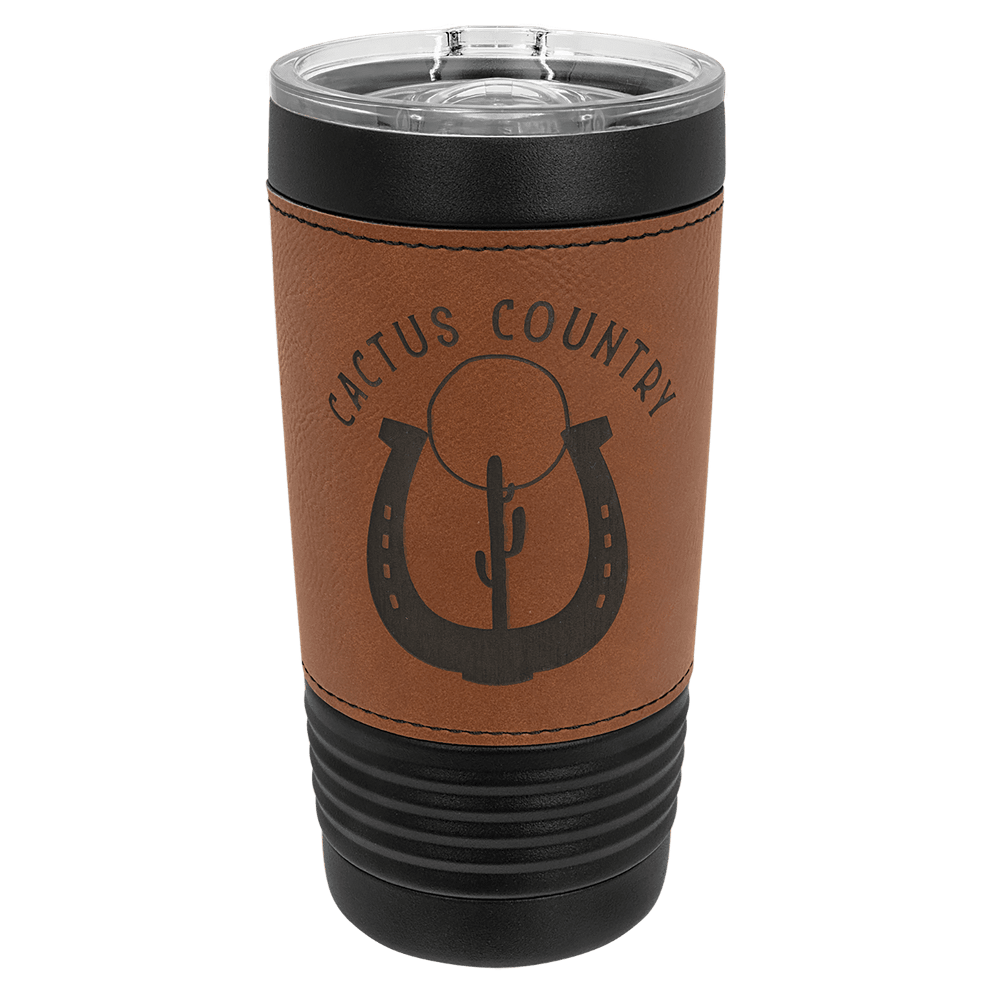 Polar Camel 20 oz. Leatherette Tumbler with Slider Lid