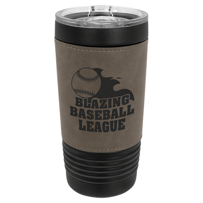 Polar Camel 20 oz. Leatherette Tumbler with Slider Lid
