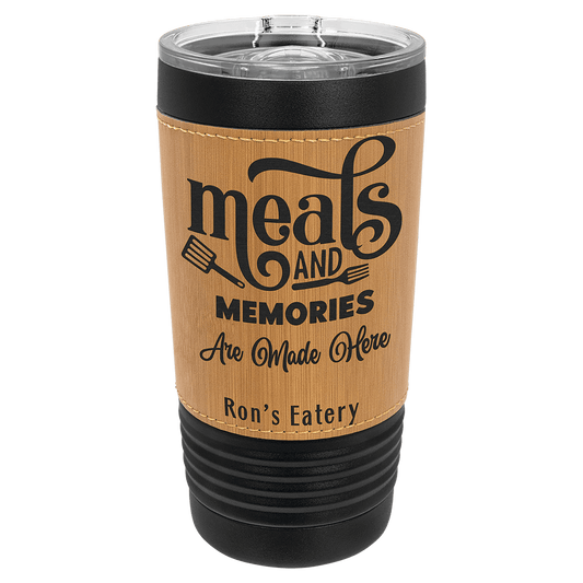 Polar Camel 20 oz. Leatherette Tumbler with Slider Lid
