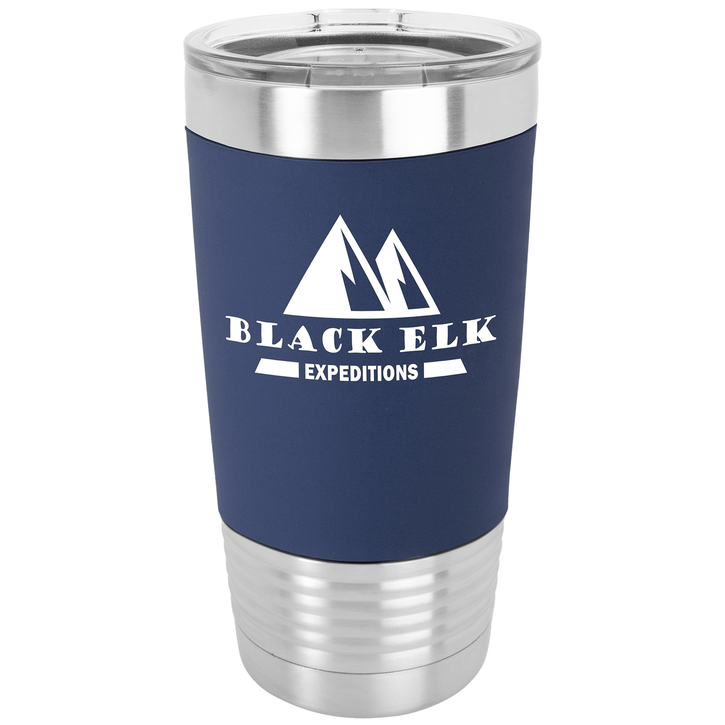 20 oz. Polar Camel Tumbler with Silicone Grip and Clear Lid