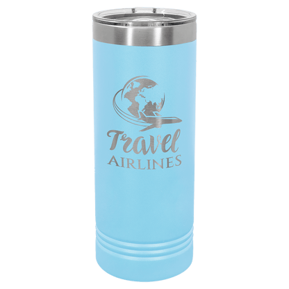 Polar Camel 22 oz. Skinny Tumbler with Slider Lid