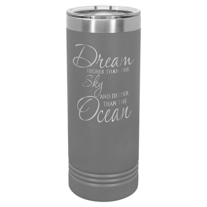 Polar Camel 22 oz. Skinny Tumbler with Slider Lid