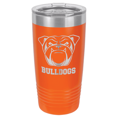 Polar Camel 20 oz. Vacuum Insulated Ringneck Tumbler with Silver Ring and Clear Lid