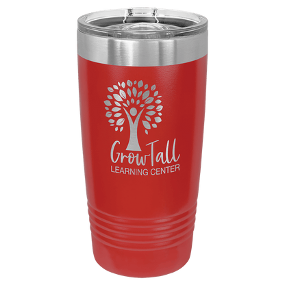 Polar Camel 20 oz. Ringneck Insulated Tumbler with Slider Lid and Silver Ring