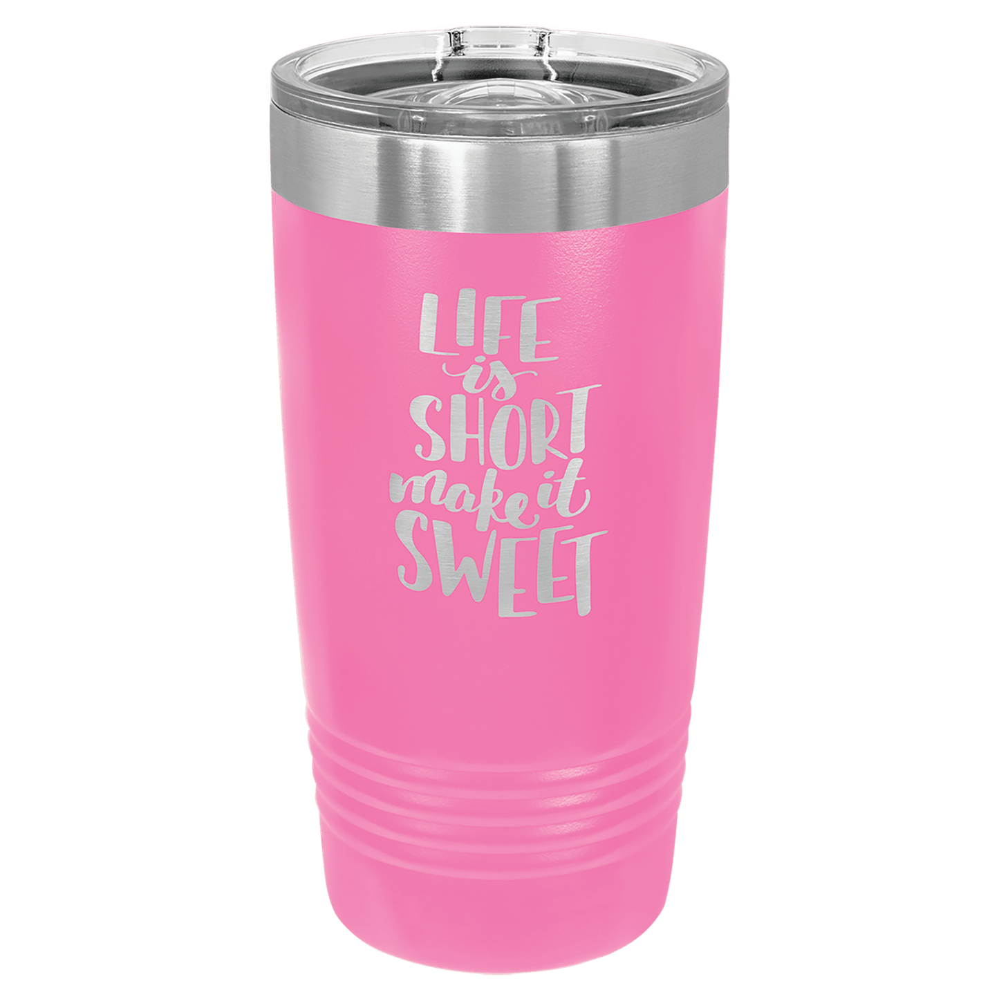 Polar Camel 20 oz. Ringneck Insulated Tumbler with Slider Lid and Silver Ring