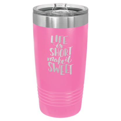 Polar Camel 20 oz. Ringneck Insulated Tumbler with Slider Lid and Silver Ring