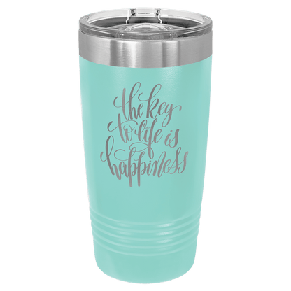 Polar Camel 20 oz. Ringneck Insulated Tumbler with Slider Lid and Silver Ring