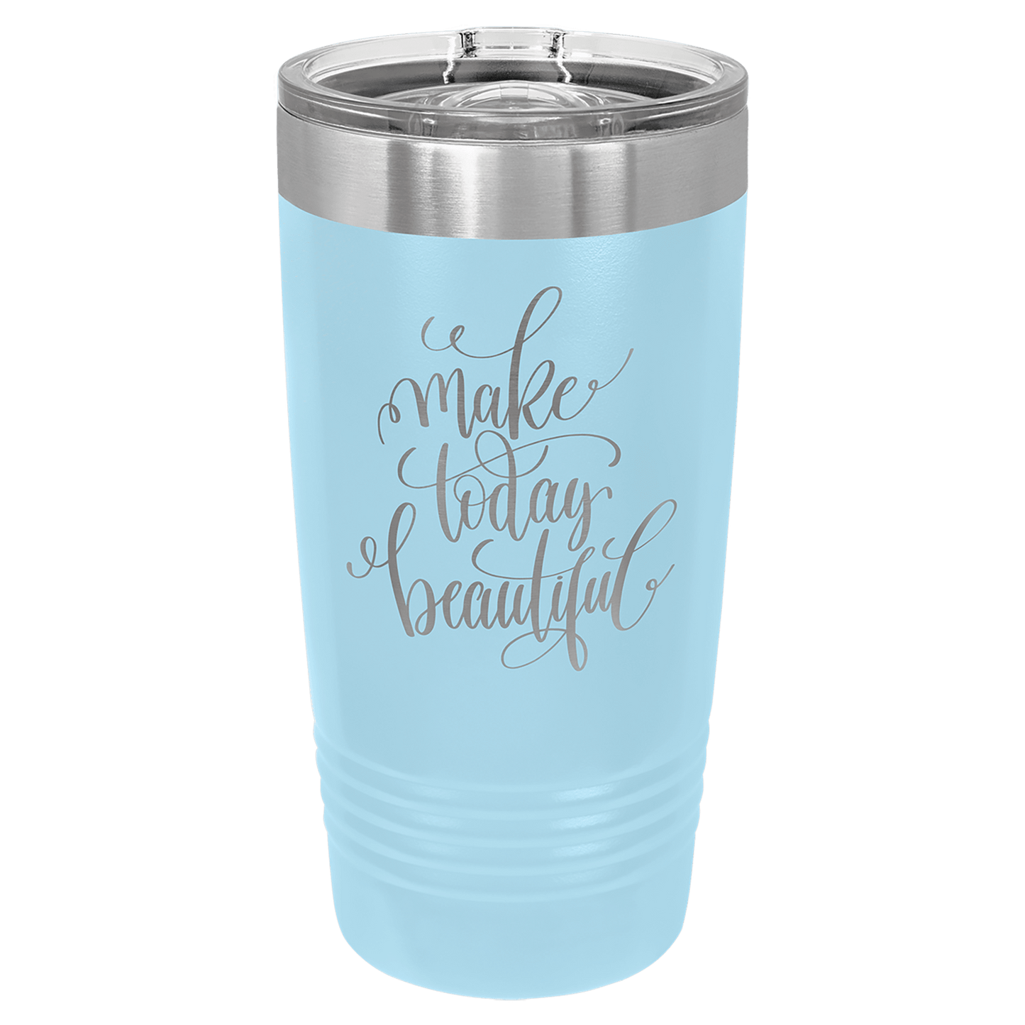Polar Camel 20 oz. Ringneck Insulated Tumbler with Slider Lid and Silver Ring