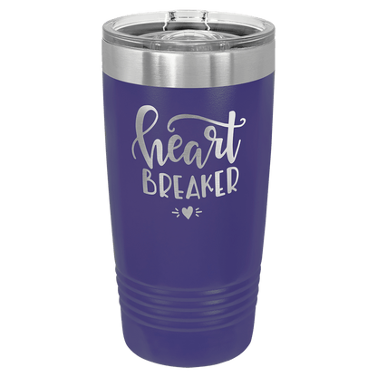 Polar Camel 20 oz. Ringneck Insulated Tumbler with Slider Lid and Silver Ring