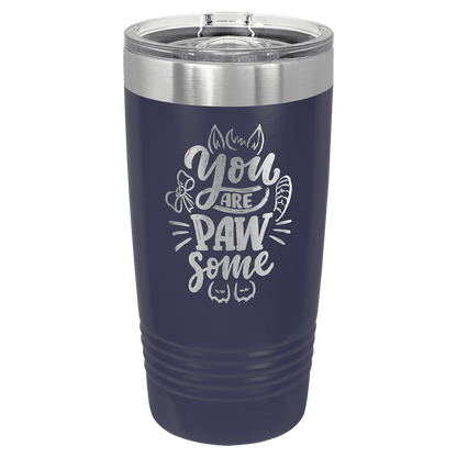 Polar Camel 20 oz. Ringneck Insulated Tumbler with Slider Lid and Silver Ring