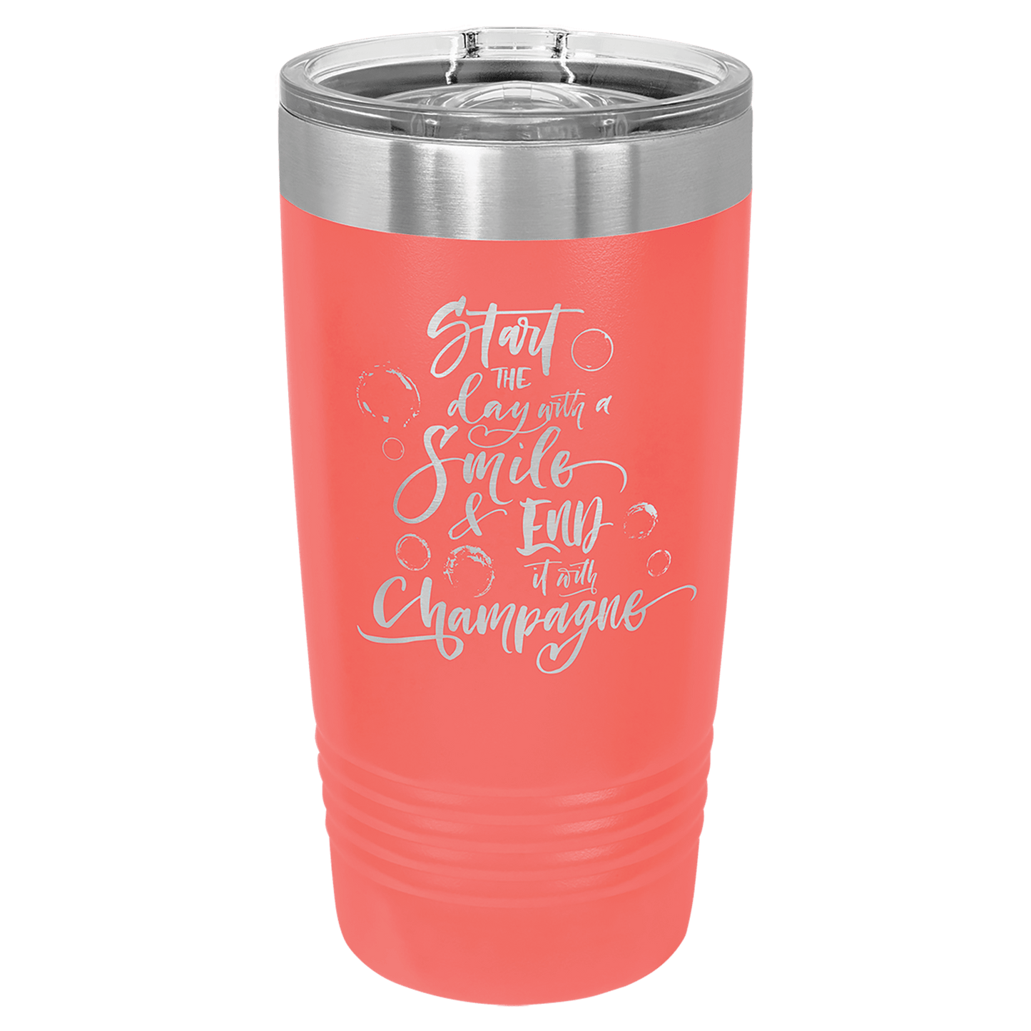 Polar Camel 20 oz. Ringneck Insulated Tumbler with Slider Lid and Silver Ring