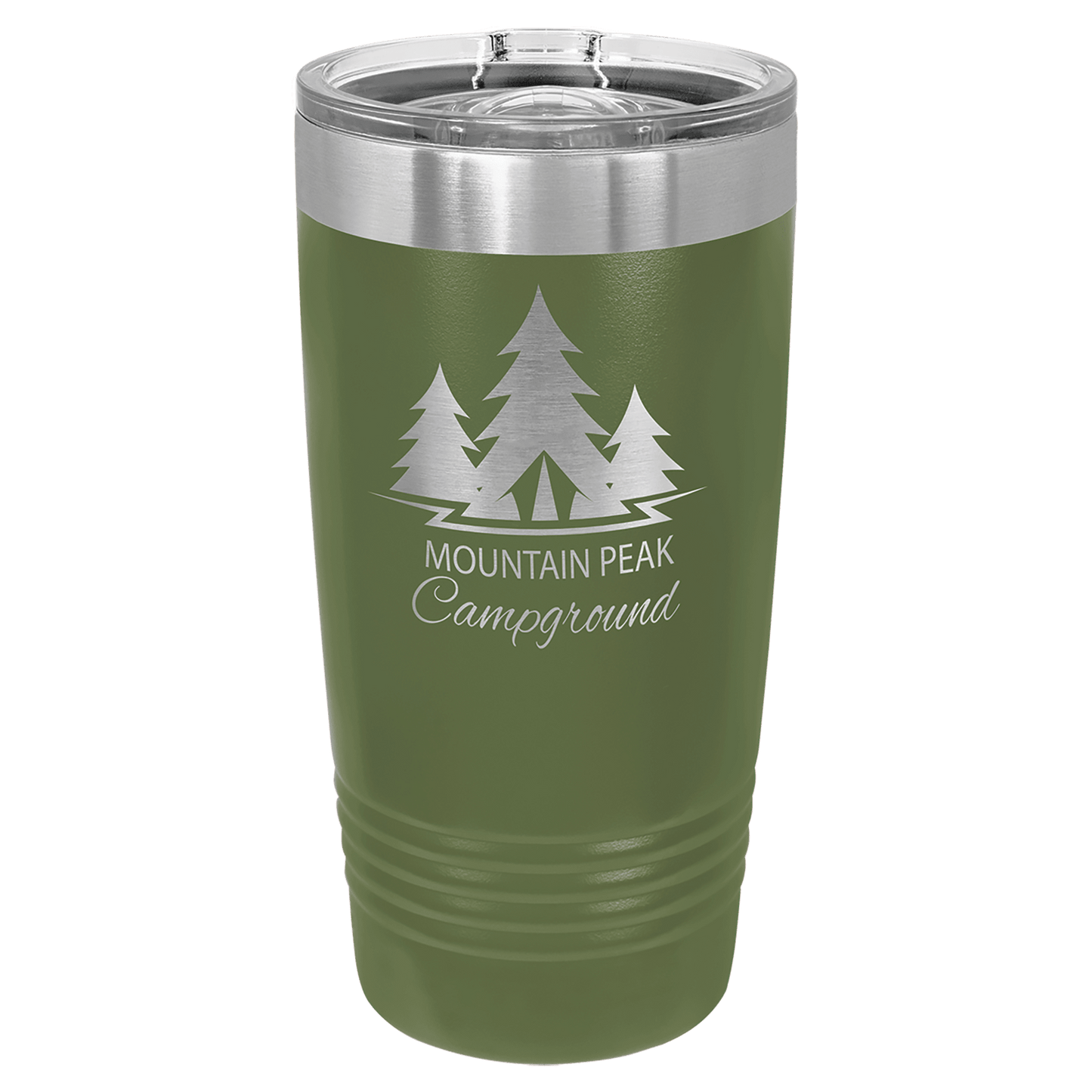 Polar Camel 20 oz. Ringneck Insulated Tumbler with Slider Lid and Silver Ring