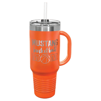 Polar Camel 40 oz. Travel Mug with Handle, Straw Included