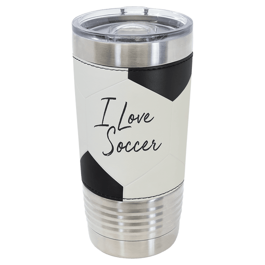 Polar Camel 20 oz. Soccer Sports Tumbler with Slider Lid