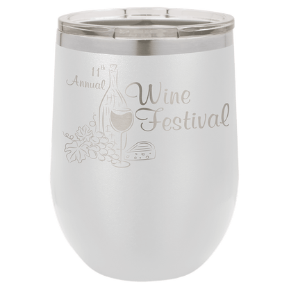 Polar Camel 12 oz. Vacuum Insulated Stemless Wine Tumbler with Lid