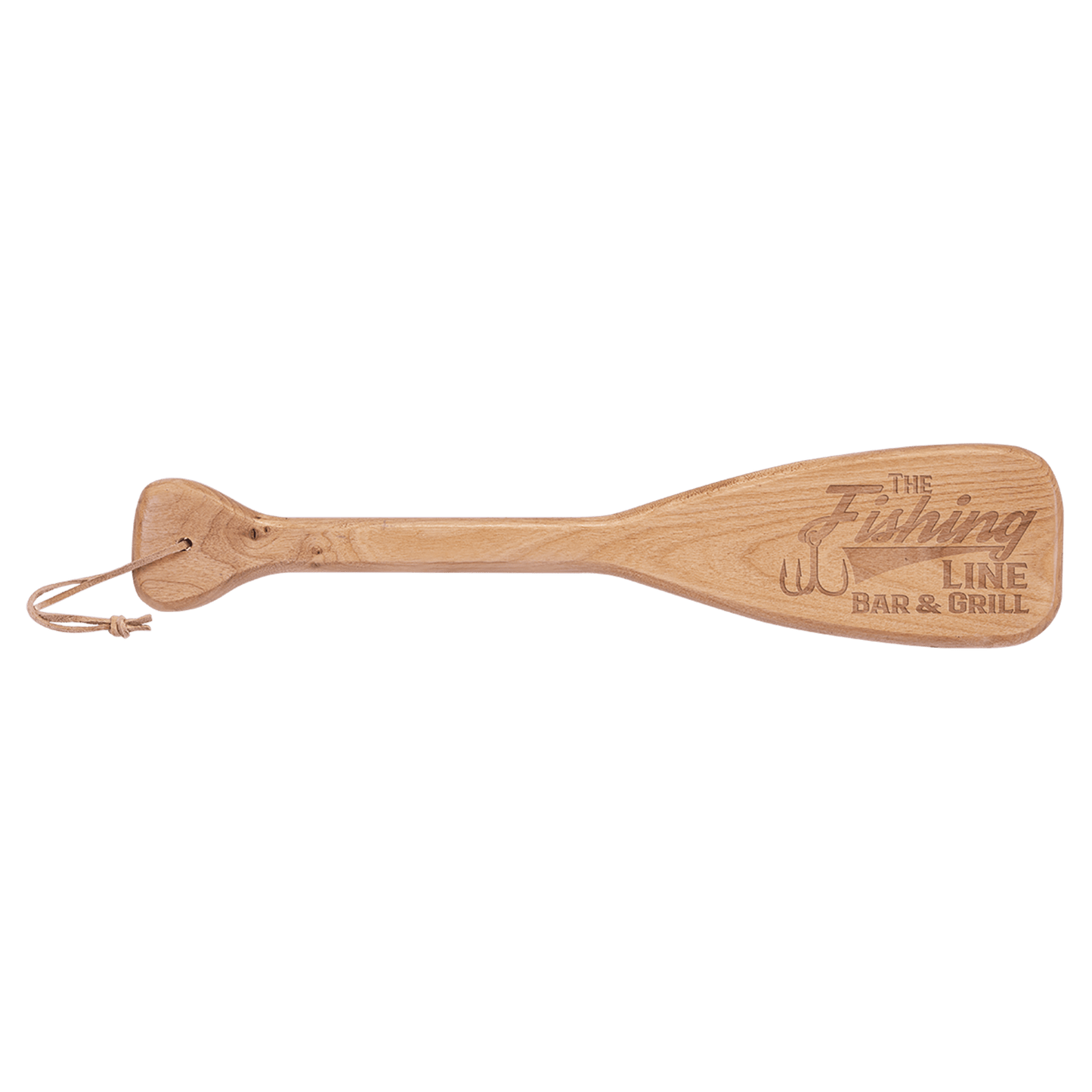 Boat Paddle with Leather String 18" x 4"