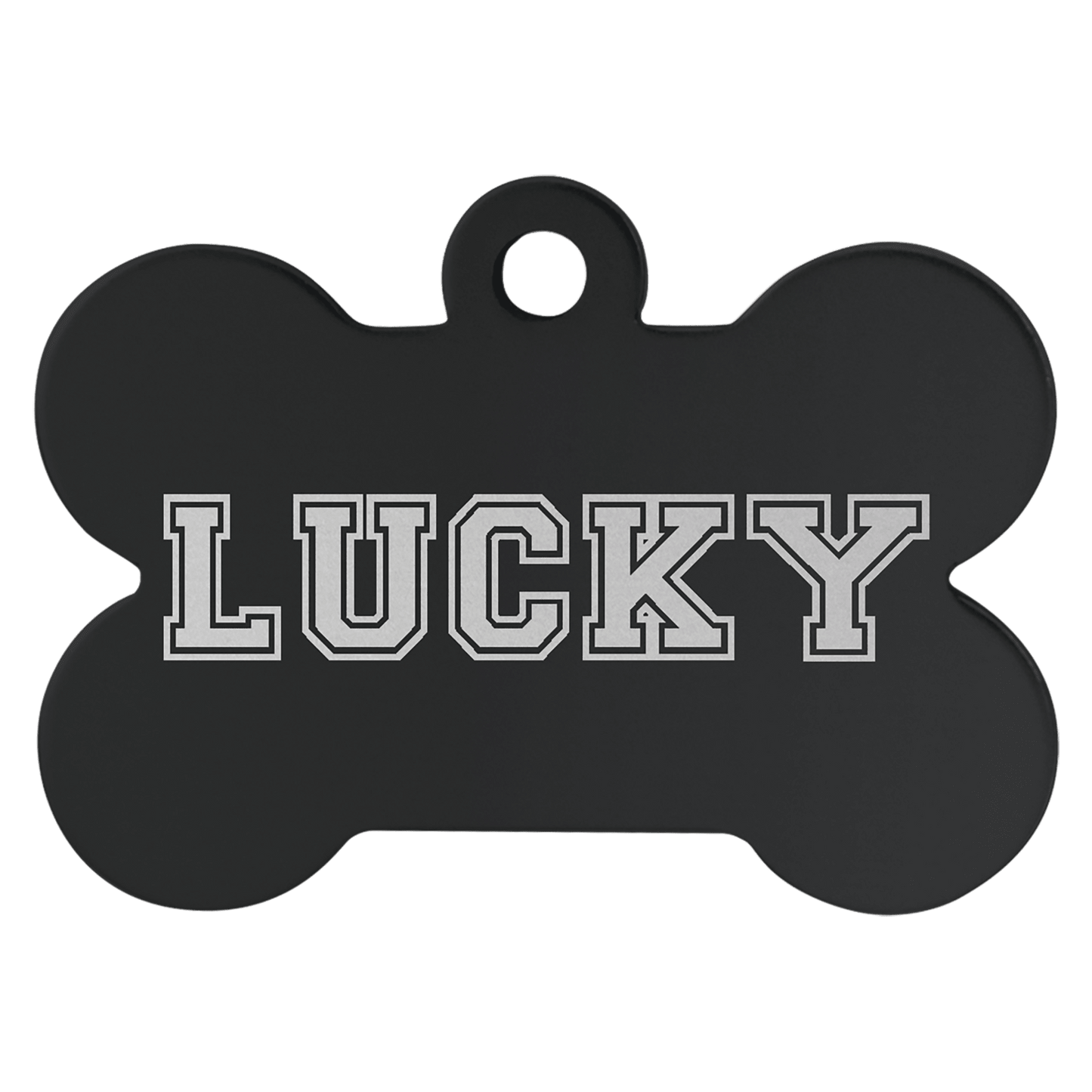 Anodized Aluminum Bone Pet Tag 1.25" x .75"