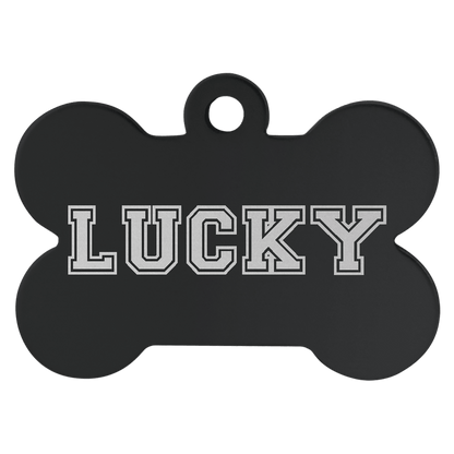 Anodized Aluminum Bone Pet Tag 1.25" x .75"