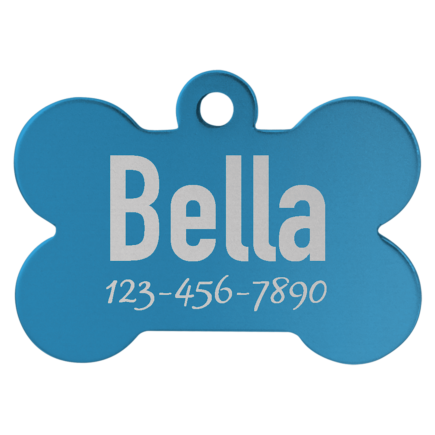 Anodized Aluminum Bone Pet Tag 1.25" x .75"