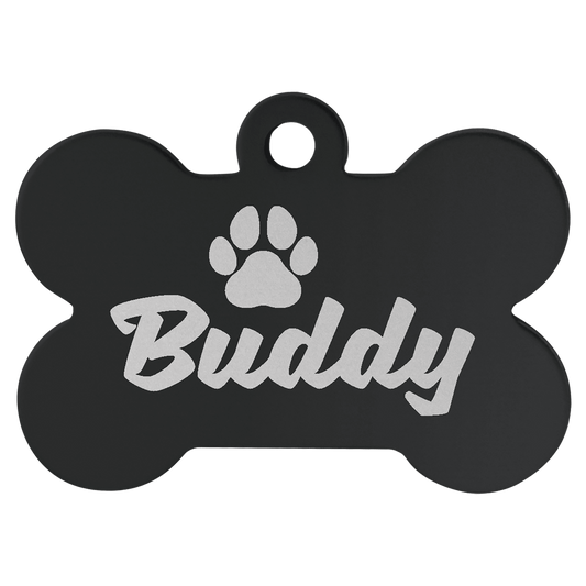 Anodized Aluminum Bone Pet Tag 1.5" x 1"