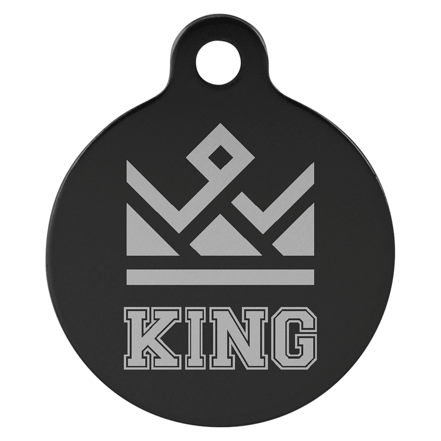 Anodized Aluminum Round Pet Tag 1"