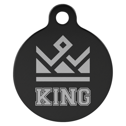 Anodized Aluminum Round Pet Tag 1"