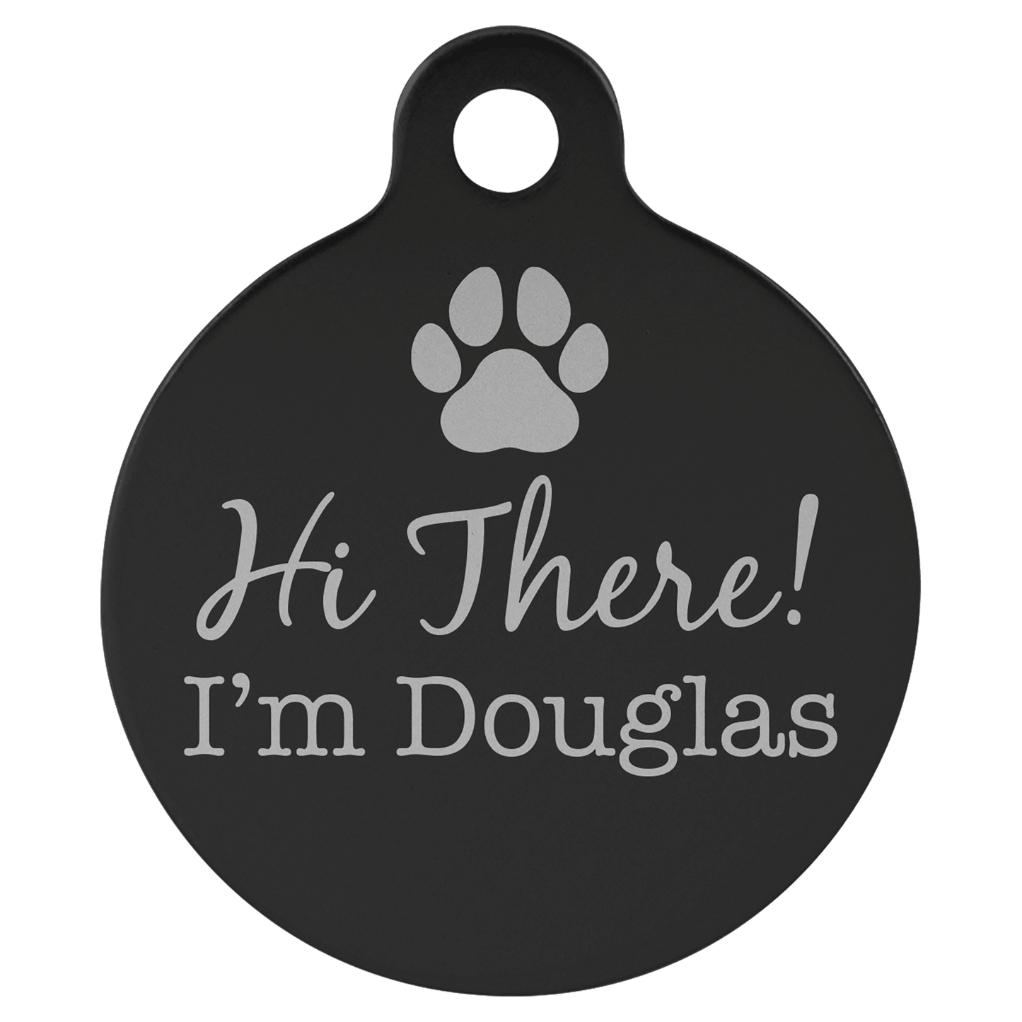 Anodized Aluminum Round Pet Tag 1.25"