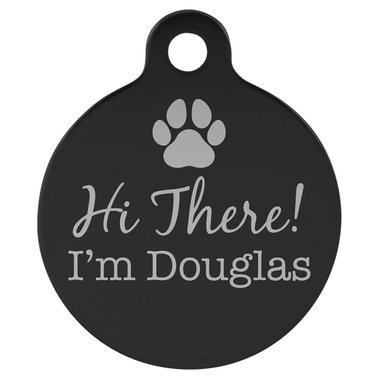 Anodized Aluminum Round Pet Tag 1.25"