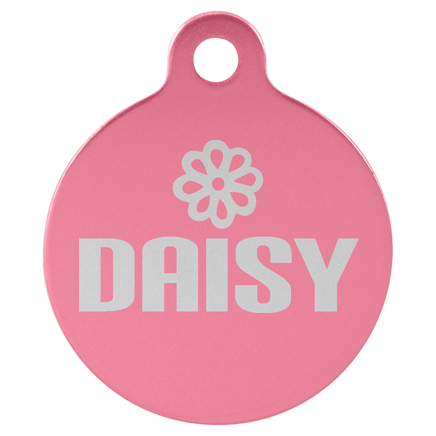 Anodized Aluminum Round Pet Tag 1.25"