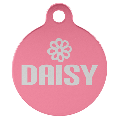 Anodized Aluminum Round Pet Tag 1.25"
