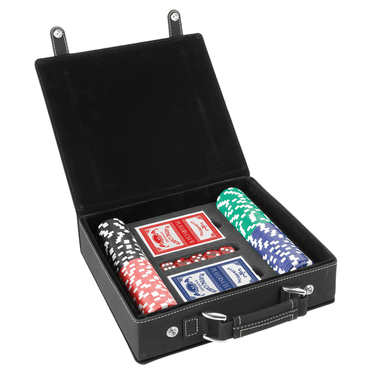 Leatherette 100 Chip Poker Gift Set
