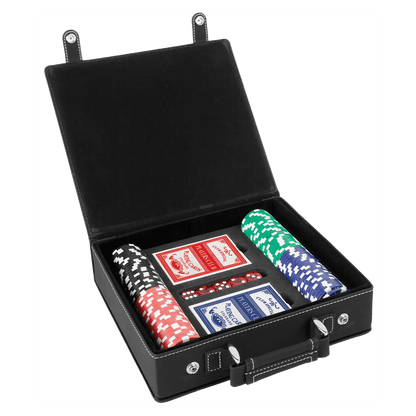 Leatherette 100 Chip Poker Gift Set