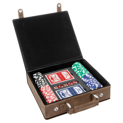 Leatherette 100 Chip Poker Gift Set