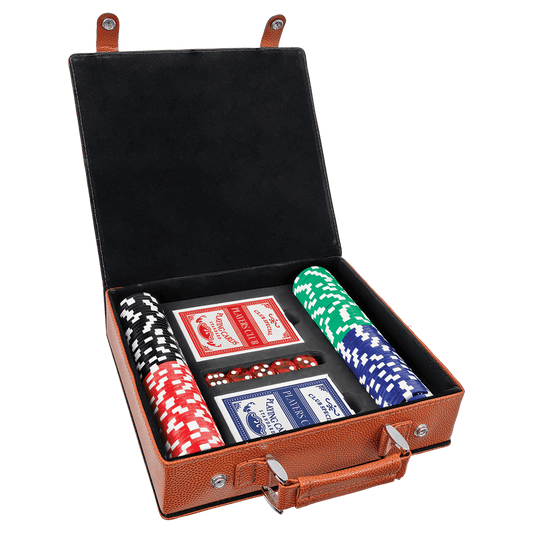 Leatherette 100 Chip Poker Gift Set