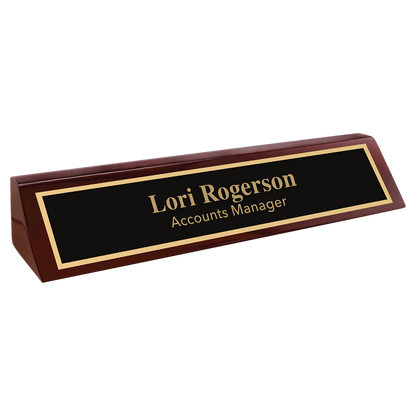 Rosewood Piano Finish Desk Wedge