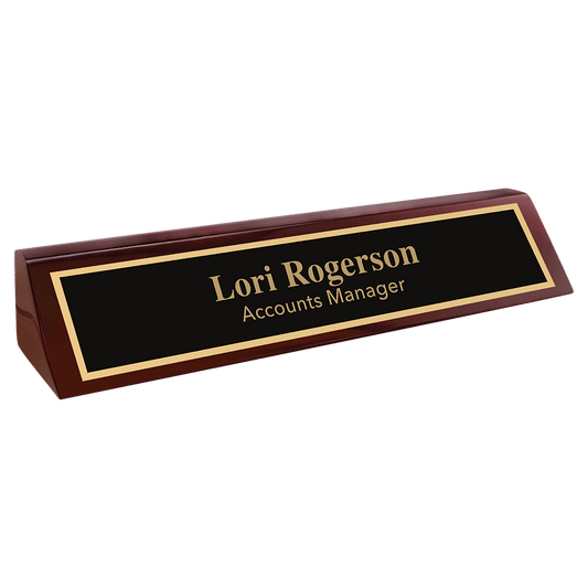 Rosewood Piano Finish Desk Wedge