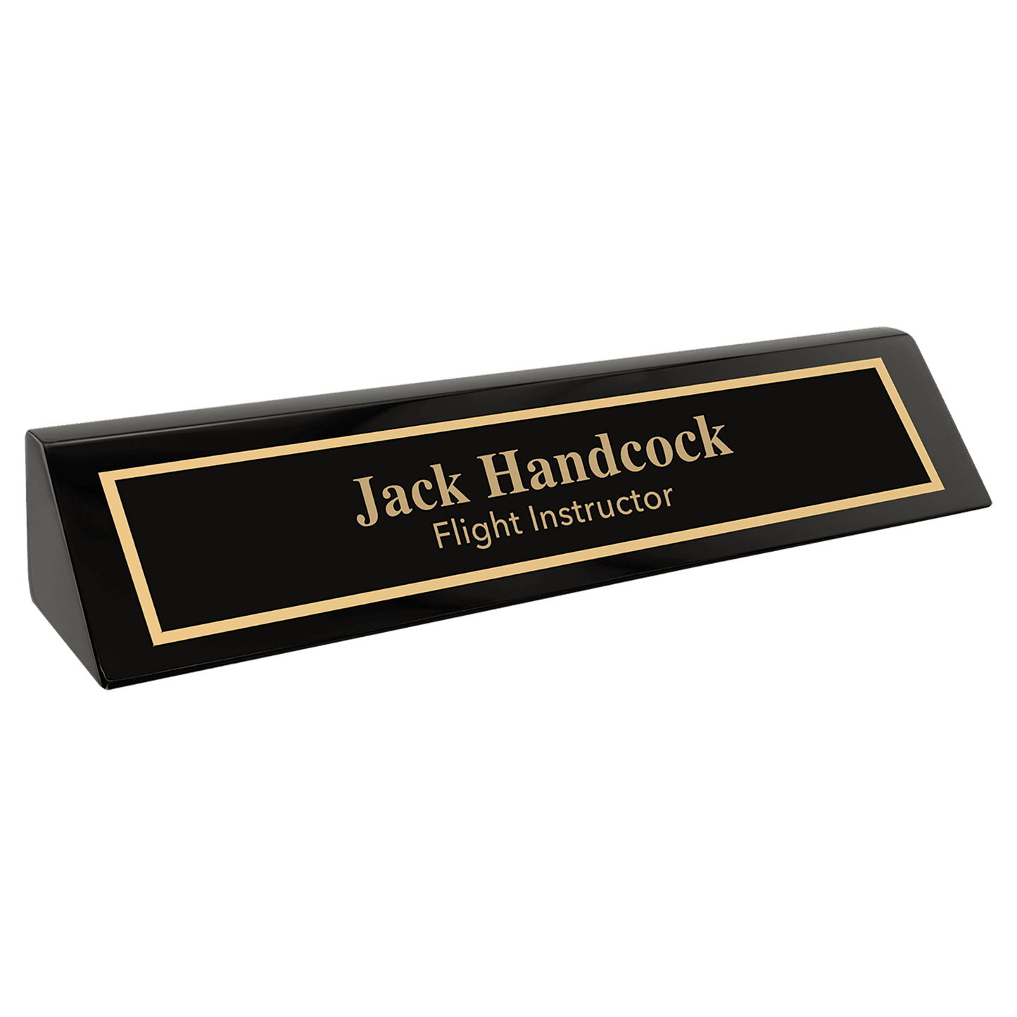 Black Piano Finish Desk Wedge