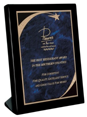 Black Piano Finish Standing Plaque