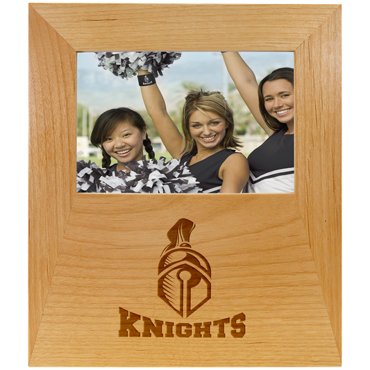 Genuine Red Alder 4" x 6" Picture Frame with 4.5" x 8" Engraving Area