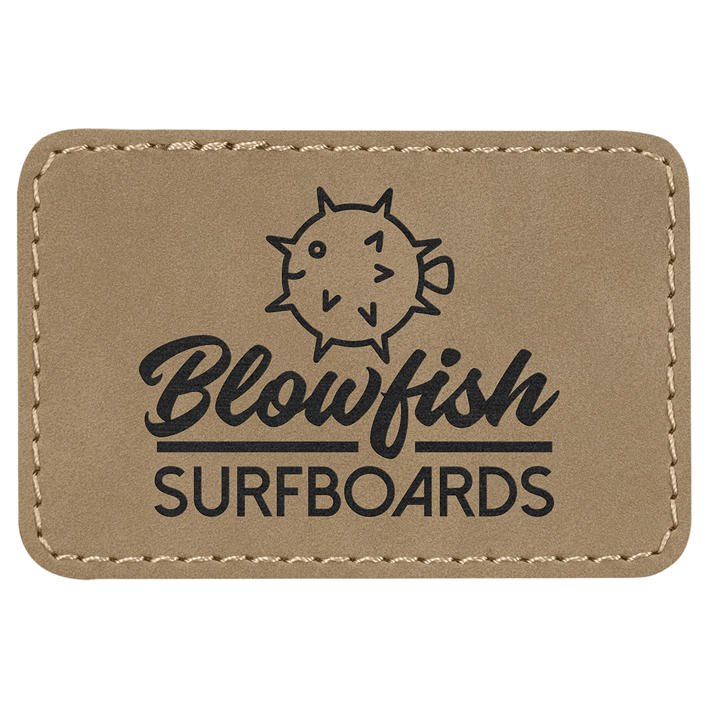 Rectangle Leatherette Patch with Adhesive 3" x 2"