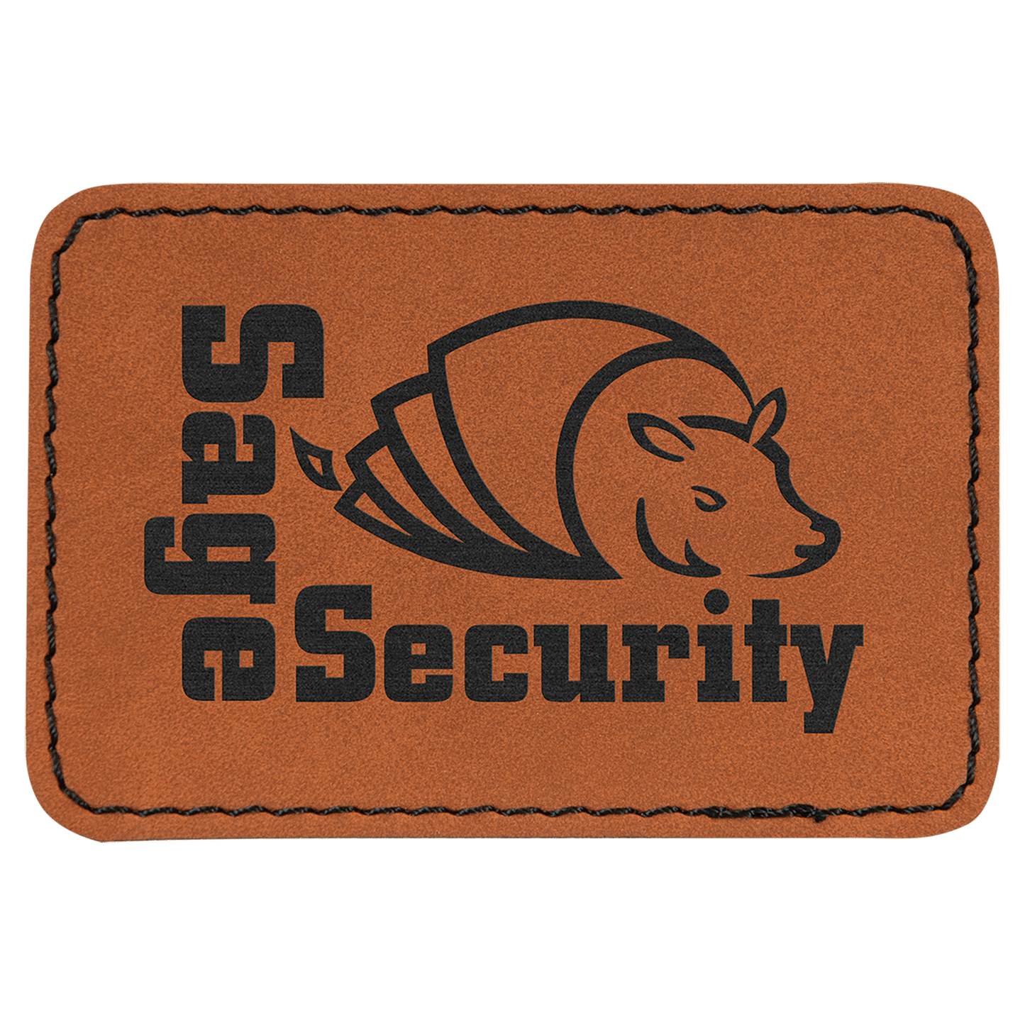 Rectangle Leatherette Patch with Adhesive 3" x 2"